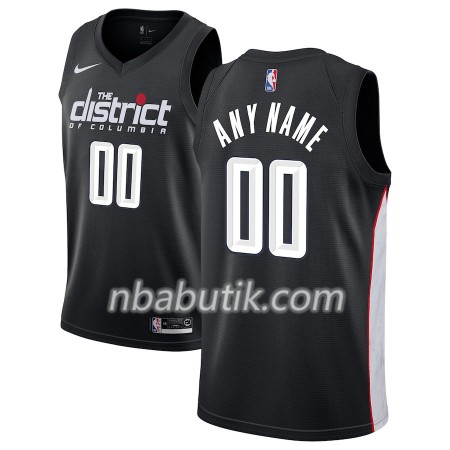 NBA Mænd Trøje Washington Wizards Custom 2018-19 Nike City Edition Sort Swingman